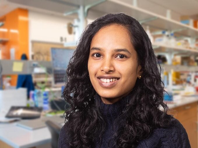 image of CSHL postdoc Vijina Varapparambath