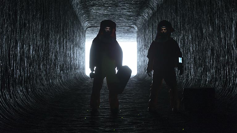 still frame image from Arrival movie