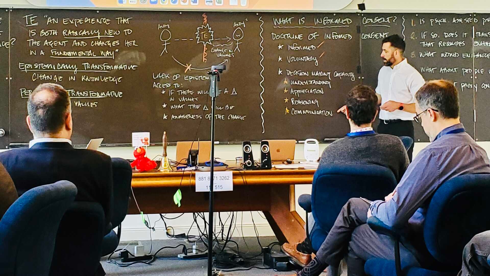 Andrew Peterson delivering his presentation during the June 2023 