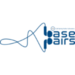 image of the CSHL Base Pairs podcast logo in blue