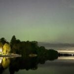 photo of Aurora Borealis in the sky above CSHL