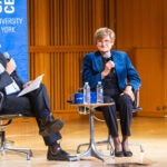 photo of Katalin Kariko and Carl Zimmer