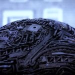 image of nuts and bolts sphere sculpture