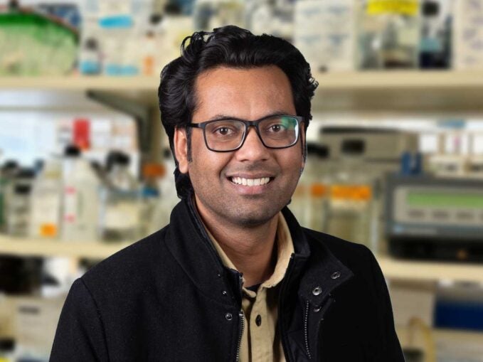 image of CSHL postdoc Om Prakash Chouhan