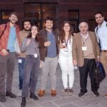 image of Cancer Genetics meeting participants outside Grace Auditorium