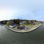 Image of faculty and staff at the CSHL waterfront