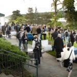 Image of the wine and cheese party at the 89th CSHL Symposium