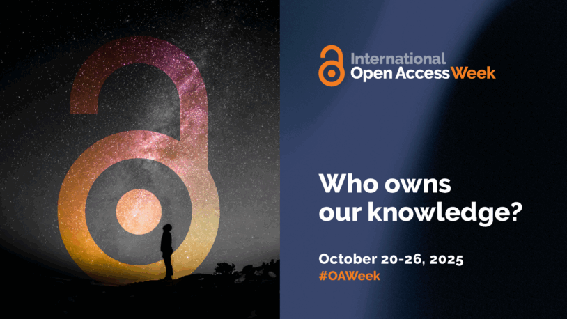 Open Access Week, Oct 20-26th, 2025